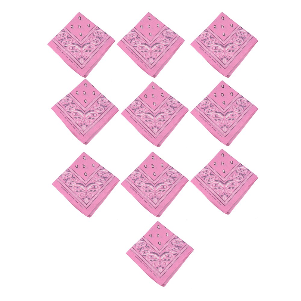 Amazon.com: ACCmall 100% Cotton Paisley Bandanas Light Pink